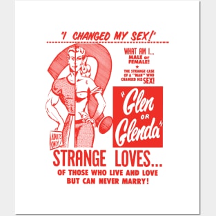 Glen or Glenda (red) Posters and Art